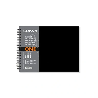 Afbeelding van Tekenboek Canson Art Book One 27.9x21.6cm 100gr 80vel spiraal