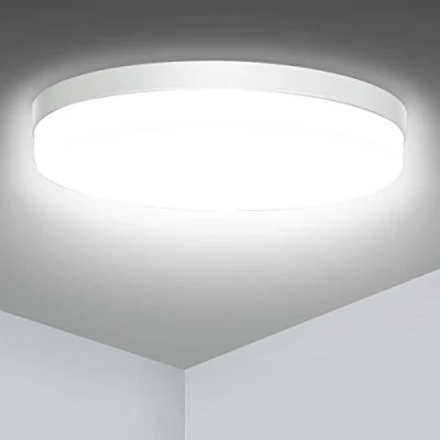 Afbeelding van Ouyulong led plafondlamp, 36 W, 4300 lm, 4000 K, natuurlijk wit, waterdicht, IP56, Ø 23 x 4 cm, badkamer, geschikt voor slaapkamer, keuken, balkon, hal, garage