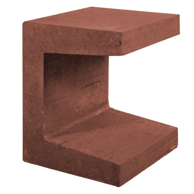 Afbeelding van U Element 40x40x50cm corten/bruin