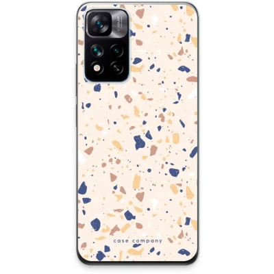 Afbeelding van Case Company® hoesje geschikt voor Xiaomi 11i Hypercharge Terrazzo N23 Soft Cover Telefoonhoesje Bescherming aan alle Kanten en Schermrand