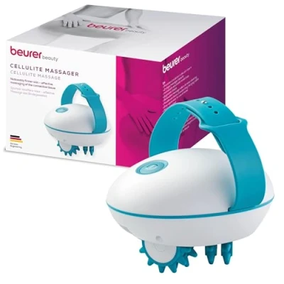 Afbeelding van Beurer CM 51 Anti Cellulitis Massageapparaat Elektrische Massageroller voor een Strakkere Huid Stimuleert Doorbloeding &amp; Bindweefsel 2 Intensiteitsniveaus Incl. Verwijderbare Rollers en Netadapter 3 Jaar Garantie