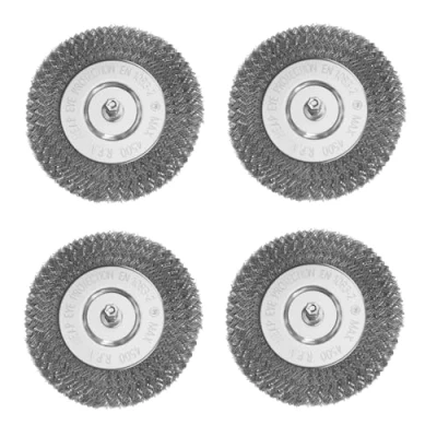 Afbeelding van Set van 4 reserveborstels voor Güde GFR 401 elektrische voegenreiniger (4 metalen borstels)