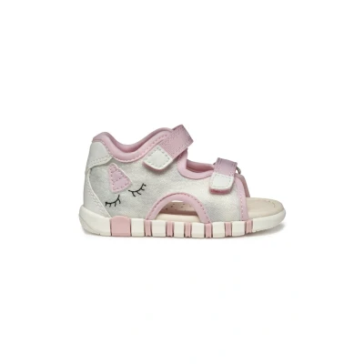 Afbeelding van Geox B Iupidoo GIR Babyschoenen voor kinderen, Maat: 21, Silver pink Textiel/ synthetisch