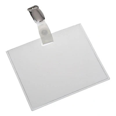 Image de Europel porte badge fermé avec clip 90 x 60 mm (24 pièces)