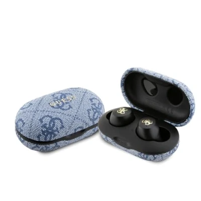 Afbeelding van Guess True Wireless 4G Metal Bluetooth In Ear Oordopjes Blauw