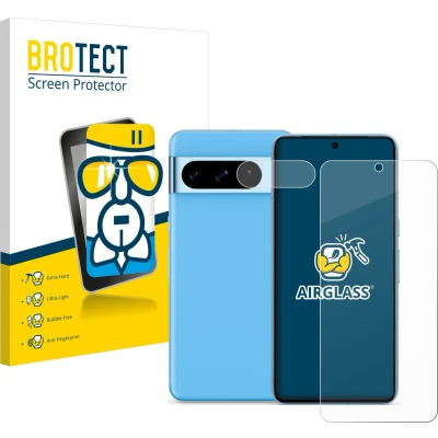 Afbeelding van BROTECT Screenprotector voor Google Pixel 8 Pro (Voor+Camera) Folie Beschermfolie Beschermglas transparant