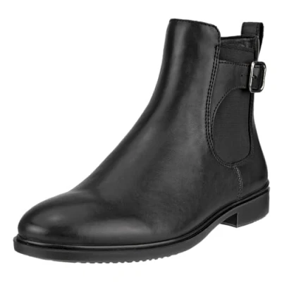 Afbeelding van ECCO Korte laarzen, Dames, Maat: 41, Black Leer
