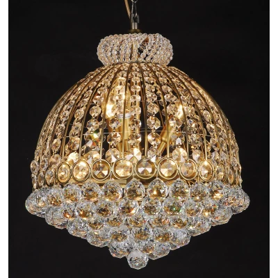 Afbeelding van Clayre &amp; Eef Kroonluchter Ø 48x55180 cm Goudkleurig Ijzer Glas