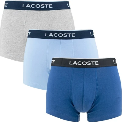 Afbeelding van Lacoste 3 PACK Onderbroeken, Heren, Maat: Small, Vaporous/silver chine