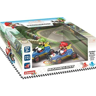 Afbeelding van Super Mario Pull Back Raceauto&#039;s Mach 8, 2dlg.
