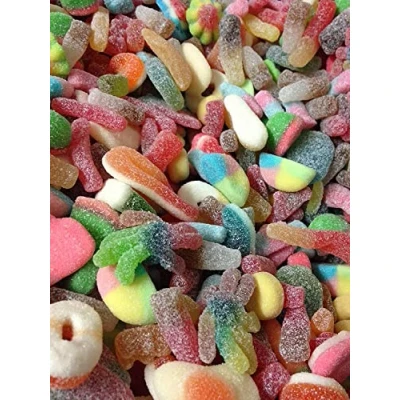 Afbeelding van 1 kg sprankelende snoepmix assortiment snoeptafel