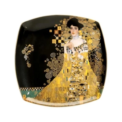 Afbeelding van Goebel Gustav Klimt Decoratief bord Adele Bloch Bauer Porselein 21cm met echt goud