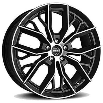 Afbeelding van Momo 5 gat 18duim 112mm lichtmetalen Velg massimo zwart WMSB8084012S Staal