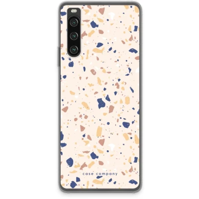 Afbeelding van Case Company® hoesje geschikt voor Sony Xperia 10 IV Terrazzo N23 Soft Cover Telefoonhoesje Bescherming aan alle Kanten en Schermrand