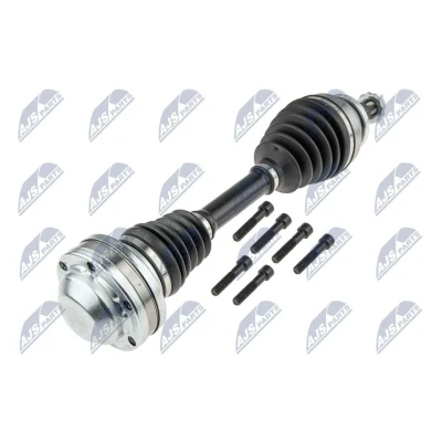 Afbeelding van NTY NPW VW 163 Aandrijfas Vooras links 503 Versnellingsbak met dubbele koppeling, 7 versnellingen VOLKSWAGEN: Polo V Hatchback, AUDI: A1 Sportback