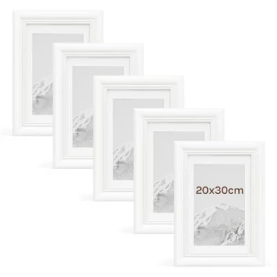 Afbeelding van WOLTU Artos houten fotolijst 20 x 30 cm, wit 5 stuks