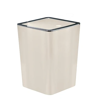 Afbeelding van Kleine Wolke Prullenbak Match beige 18x18x24,3cm