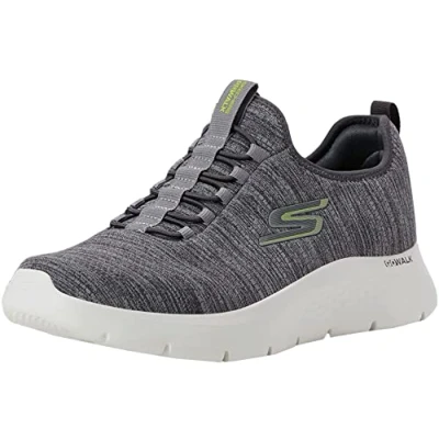 Afbeelding van Skechers 216484 Gylm, herensneakers, Limoengrijs textiel rand