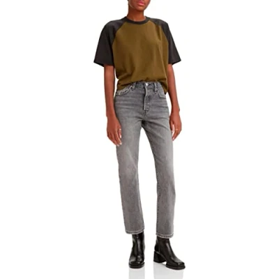 Image de Levi&#039;s Femme Jeans 501® Crop, Gray Worn In, 32W / 30L