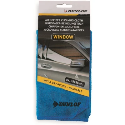 Afbeelding van Dunlop Microfiber Glas autoruiten schoonmaakdoek Blauw 35x 35cm