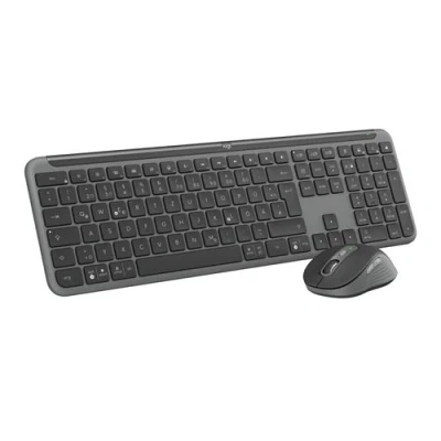 Afbeelding van Logitech Signature Slim Combo MK950 (NL, Draadloze), Toetsenbord, Zwart, Grijs