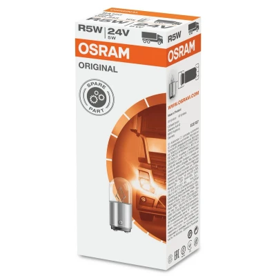 Afbeelding van Osram Gloeilamp 24V Original Line R5W BA15d 10 Stuks