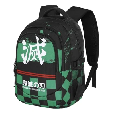 Afbeelding van Karactermania Demon Slayer Sutoriku PLUS Hardloop rugzak Schaken Running Backpack Chess Zwart en Groen