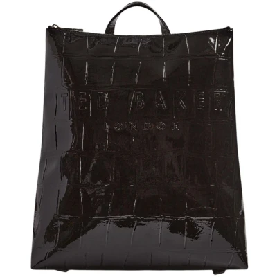 Afbeelding van Ted Baker ICON CROC Effect Backpack Rugzak, Dames, Maat: One Size, Black