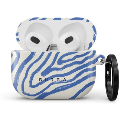 Afbeelding van Burga Hoesje Geschikt voor Airpods 3 (2021) case blauw