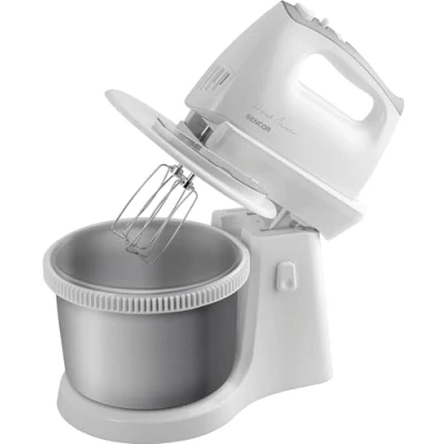 Image de Batteur A Main Avec Bol Rotatif Sencor Shm6206Ss 500W Argent