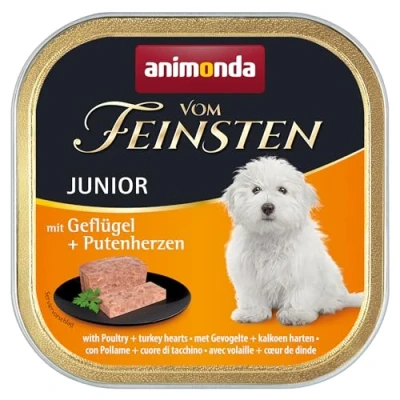 Afbeelding van Animonda Vom Feinsten Junior Gevogelte/Kalkoenhart 22x150 gr.