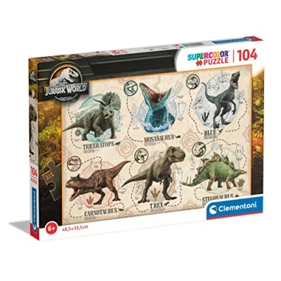 Afbeelding van Clementoni Supercolor Puzzel Jurassic World 104 Stukjes