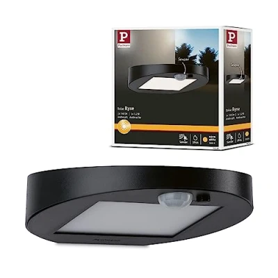 Afbeelding van Paulmann Ryse Wandlamp Solar Antraciet IP44 3000K 145lm bewegingsmelder