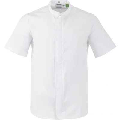 Afbeelding van Southside Harlem Koksjas Wit Korte Mouw Mesh Maat L BA116 Horeca &amp; Professioneel