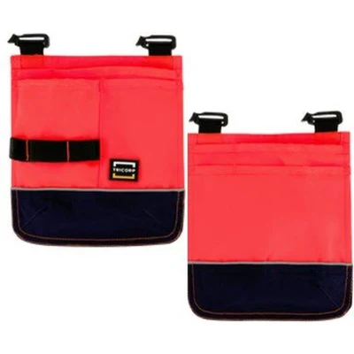 Afbeelding van Tricorp 653004 Swing Pockets High Vis Bicolor Fluo Rood/Inkt