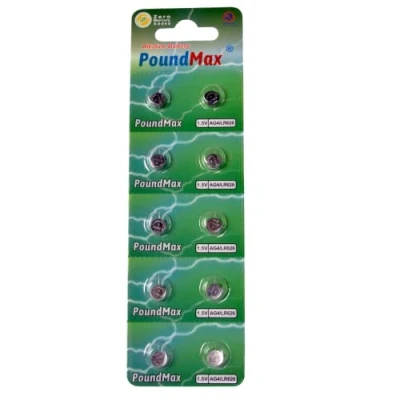 Afbeelding van PoundMax AG4 376/377 LR66 SR626 SR626SW alkaline batterijen 1,5 V, 10 stuks