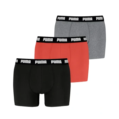 Afbeelding van Boxershorts voor Heren, Grijs/Oranje, Maat 6 PUMA