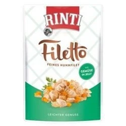 Afbeelding van Voordeelpakket Rinti Filetto Zakjes in Gelei 48 x 100 g Kip met Groenten