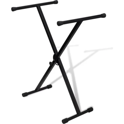 Afbeelding van vidaXL Keyboardstandaard verstelbaar enkelvoudig X frame