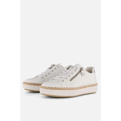 Afbeelding van Rieker Sneakers wit Synthetisch Dames Maat 42