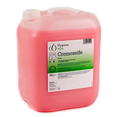 Afbeelding van Hygiene VOS Crèmezeep, 10 liter, zachte wascrème, roze, voor alle gangbare drukdoseersystemen en zeepdispensers