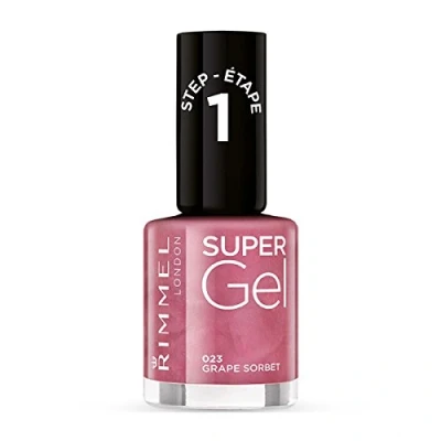 Afbeelding van 1+1 gratis: Rimmel SuperGel Nailpolish 023 Grape Sorbet 12 ml