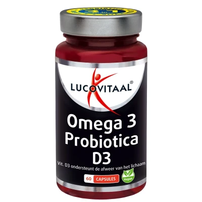 Afbeelding van Lucovitaal Omega 3 Probiotica D3 60Capsules Capsules