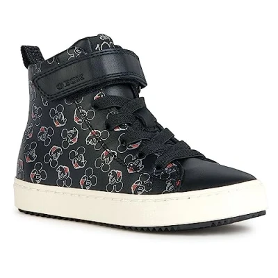Afbeelding van Geox J Kalispera Girl H, sneakers voor meisjes, Zwart Zilver