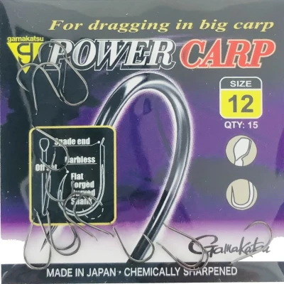 Afbeelding van Gamakatsu G Power Carp Spade End Barbless (15 pcs) Maat : 12