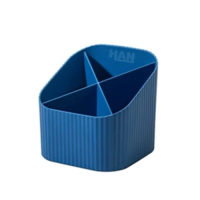 Afbeelding van Han Karma pennenbakje, eco blauw