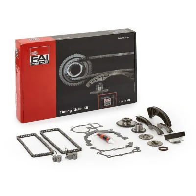 Afbeelding van FAI AutoParts TCK258 Distributiekettingset Met pakkingen, tandwielen Simplex, Boutenketting KIA: Sportage III, RIO 2, CARENS 4, HYUNDAI: Tucson
