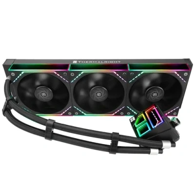Afbeelding van Thermalright Frozen Infinity 360 Black CPU koeler, drievoudige PWM ventilator, 2000 tpm, desktopluchtkoeler, voor AM4/AM5 en Intel LGA115X/2011/1700/1851,