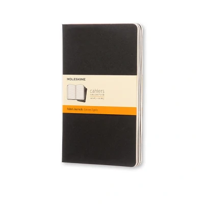 Image de Cahier ligné Grand format Couverture souple en carton noire