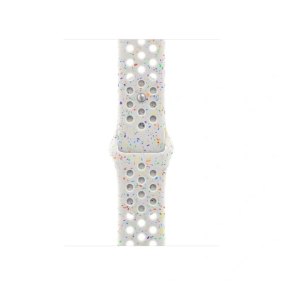 Afbeelding van Apple Nike Sport Band (42 mm, Fluorelastomeer, Watch Series 10), Horlogebandjes, Wit